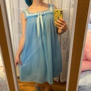 Vintage Baby blue night gown